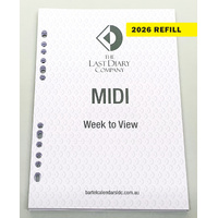 2026 Refill Nicholls A5 Midi Week to View by Last Diary Company NA57