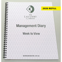2026 Refill Victoria Quarto Week to View Wiro by Last Diary Company VQ7