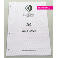 2026 Refill Nicholls A4 Week to View Directors Style by Last Diary Company NA47