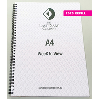 2026 Refill Victoria A4 Week to View Wiro by Last Diary Company VA47