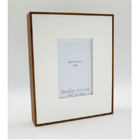 Photo Frame Finley Frame 4x6 Walnut/White by Studio Nova, Great Gift