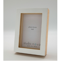 Photo Frame Elskan Frame 4x6 Natural Wood/White by Studio Nova, Great Gift