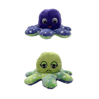 Huggable Toys Aquarium Plush 10cm Octopus Gemini Purple Glow-In-The-Dark, OIoct-Gem-pu
