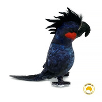 Huggable Toys Australiana Plush 25cm Ross Palm Cockatoo, hbir-coc-Ros
