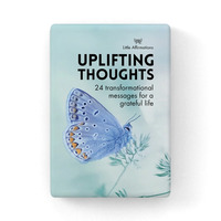 Little Affirmations Illustrative Quotation Cards - Uplifting Thoughts -  24 Card Pack with Stand - DUT