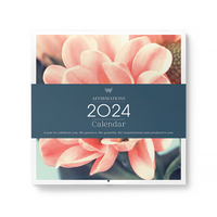 2024 Calendar Floral Square Wall by Affirmations ADP242