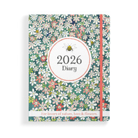 2026 Diary Bee 148x190mm Week to View Hard Cover, Affirmations BEEDIARY26