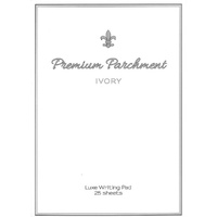 A4 Premium Parchment Luxe Writing Pad 25 Sheets - Ivory