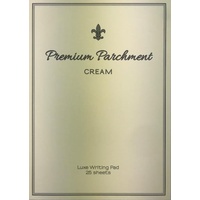 A5 Premium Parchment Luxe Writing Pad 25 Sheets - Cream by Ozcorp