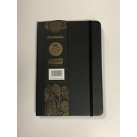 Ozcorp A5 Contempo Notebook Black J24, Ruled, Hardcover