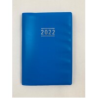 2022 Diary Fashion A7 Week to View Blue Soft Cover by Ozcorp DA08