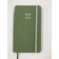2022 Diary Contempo Purse Week to View Gumleaf Green w/ Pen by Ozcorp D595