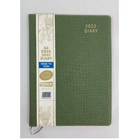 2022 Diary Contempo A4 Week to View Gumleaf Green by Ozcorp D607