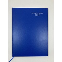 2022 Diary Business A4 Week to View Royal Blue by Ozcorp D634