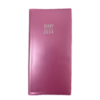 2024 Diary Fashion Pocket Week to View Pearl Pink, OzCorp PD76