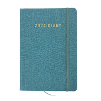 2024 Diary Contempo A5 Week to View Teal, Ozcorp D755