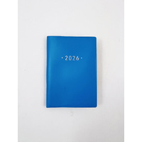 2026 Diary Fashion A7 Week to View Soft Cover Blue, OzCorp DA16