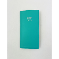 2026 Diary Fashion Pocket Week to View Sea Green, OzCorp PD90