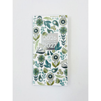 2026-2027 2-Year Planner Fashion Pocket Month to View Aqua Flora, OzCorp YP78