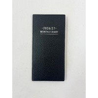 2026-2027 2-Year Planner Fashion Pocket Month to View Black, OzCorp YP79
