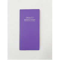 2026-2027 2-Year Planner Fashion Pocket Month to View Violet, OzCorp YP80
