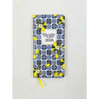 2026 Diary Fashion Slim Week to View Amalfi Lemon, OzCorp D878