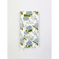 2026 Diary Fashion Slim Week to View Hydrangeas, OzCorp D880