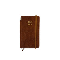 2026 Diary Contempo Slim Week to View w/ Pen Croc Tan, OzCorp D893