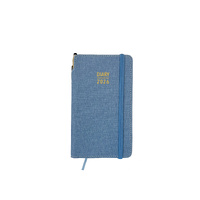 2026 Diary Contempo Slim Week to View w/ Pen Powder Blue, OzCorp D896
