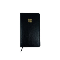 2026 Diary Contempo Slim Week to View Spiral Black, OzCorp D898