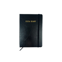 2026 Diary Contempo A5 Week to View Black, OzCorp D900