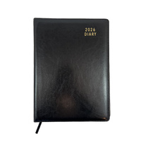 2026 Diary Contempo A4 Week to View Black, OzCorp D907