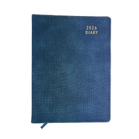 2026 Diary Contempo A4 Week to View Steel Blue, OzCorp D909