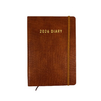 2026 Diary Contempo A5 Day to Page Casebound Croc Tan, OzCorp D913