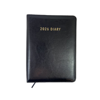 2026 Diary Contempo A5 Day to Page Spiral Black, OzCorp D917