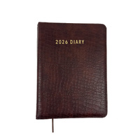 2026 Diary Contempo A5 Day to Page Spiral Croc Tan, OzCorp D918