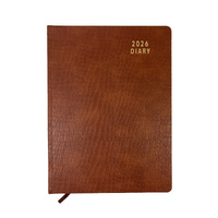 2026 Diary Contempo A4 Day to Page Casebound Croc Tan, OzCorp D923
