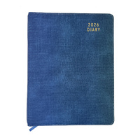 2026 Diary Contempo A4 Day to Page Spiral Steel Blue, OzCorp D930