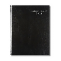 2026 Diary Business A5 Day to Page Black, OzCorp D934