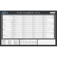 2026 Year Planner OzCorp 87x60.5cm Folded, OzCorp WYP28