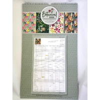 2026 Calendar Botanical Family Planner Vertical Wall, OzCorp CAL213