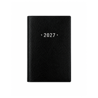 2027 Diary OzCorp Fashion A7 Week to View Softcover Black, DA18