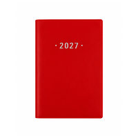 2027 Diary OzCorp Fashion A7 Week to View Softcover Red, DA18