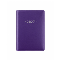 2027 Diary OzCorp Fashion A7 Week to View Softcover Violet, DA18