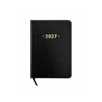 2027 Diary OzCorp Fashion A7 Week to View Hardcover Black, DA19