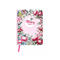 2027 Diary OzCorp Fashion A7 Week to View Hardcover Native Floral, DA19