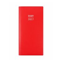 2027 Diary OzCorp Fashion Pocket Week to View Red, PD95