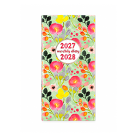 2027-2028 2-Year Diary OzCorp Fashion Pocket Month to View Aqua Bloom, YP84