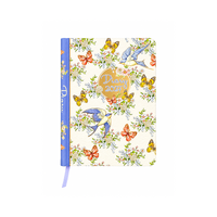 2027 Diary OzCorp Fashion A5 Week to View Spiral Swallows & Butterflies, D963