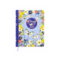 2027 Diary OzCorp Fashion A5 Week to View Spiral Spring Bloom, D964